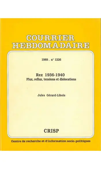 Rex 1936-1940 Flux et reflux, tensions e
