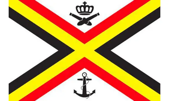 Pavillon composante navale belge