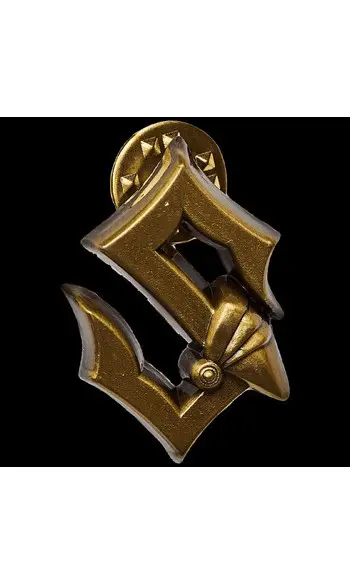 Gold Metallic ‘S’ Pin