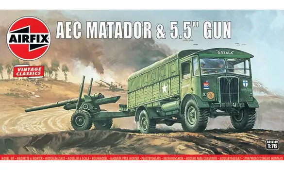 AEC Matador & 5.5inch Gun 1:76