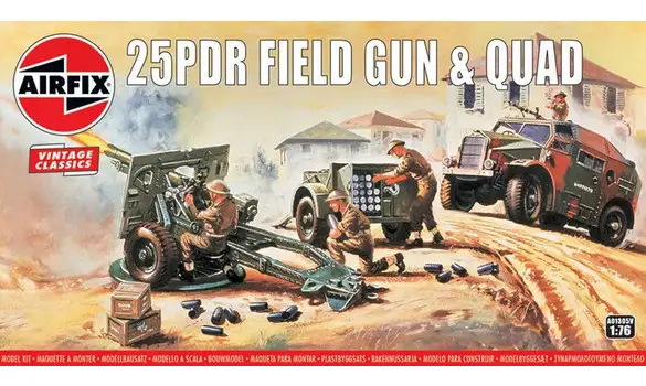 25PDR Field Gun & Quad 1:76