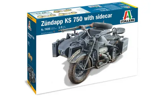 ZUNDAPP KS 750 with Sidecar 1:9