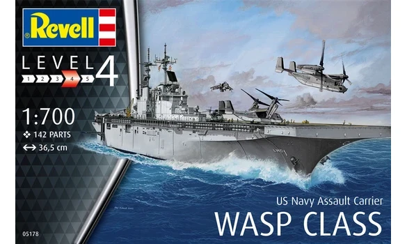 US Navy Assault Carrier Wasp Class 1:700