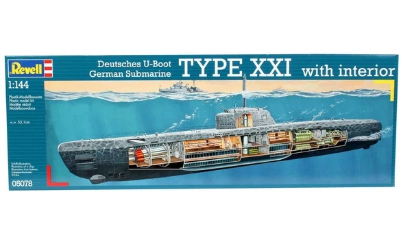 Duitse Type XXI onderzeeër 1:144