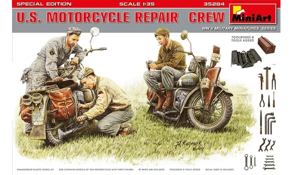 U.S. Motorcycle Repair Crew 1:35