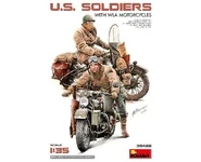 U.S. Soldiers With WLA Motorcycles 1:35