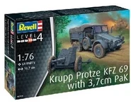 Krupp Protze KFZ 69 with 3,7cm Pak 1:76