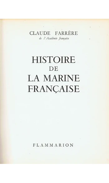 Histoire de la marine française