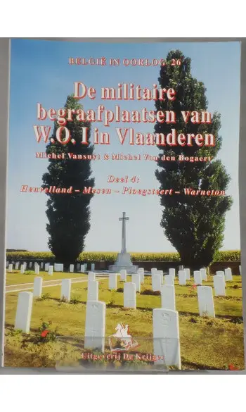 De militaire begraafplaatsen van W.O.I