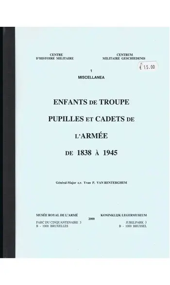 Enfants de troupe, pupilles et cadets